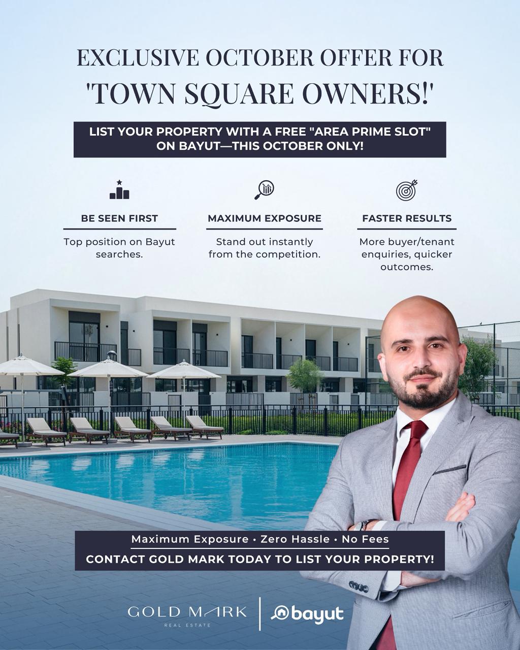 October Offer for Prime Spot for Town Square